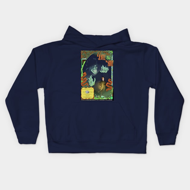 Strange Case of Doctor Jekyll and Mister Hyde Navy Blue Poster Kids Hoodie by Chesterton Stage Productions